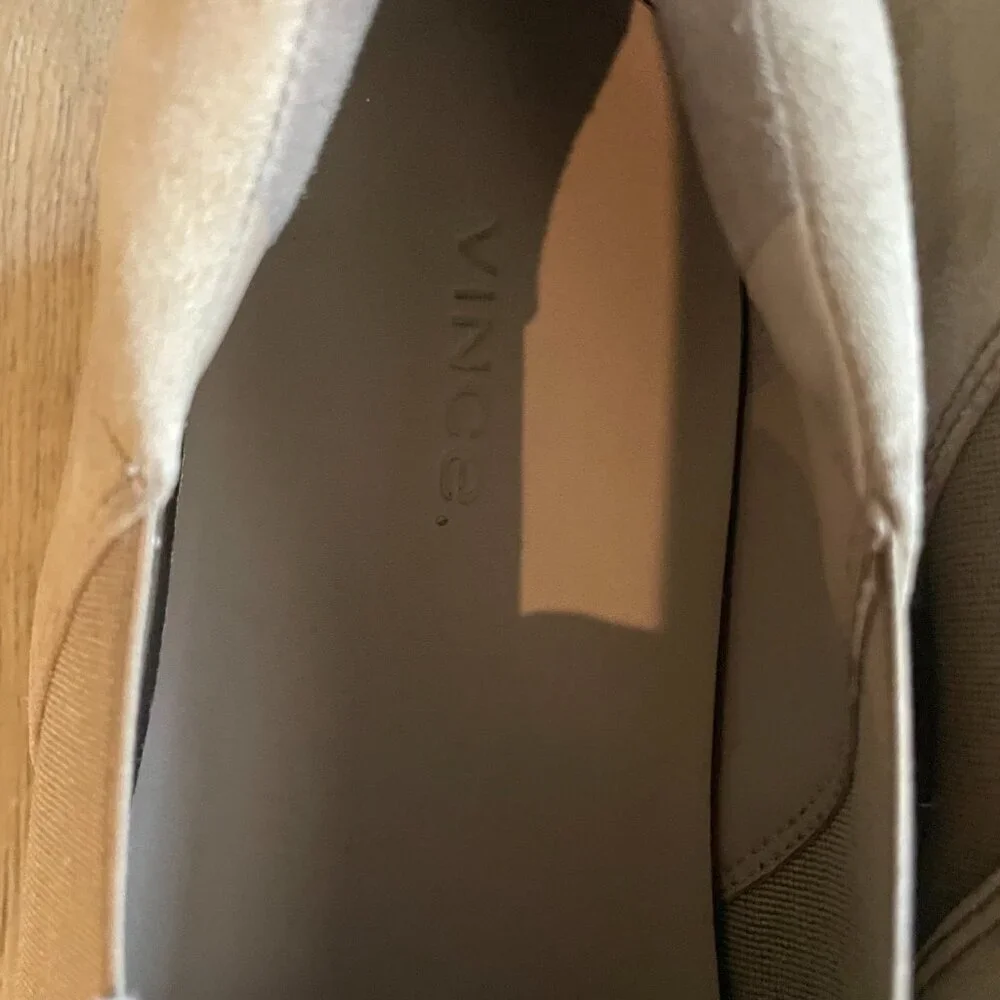 Vince Women's Wilden Suede Espadrille Tan Slip-on Sneaker Platform 9.5!